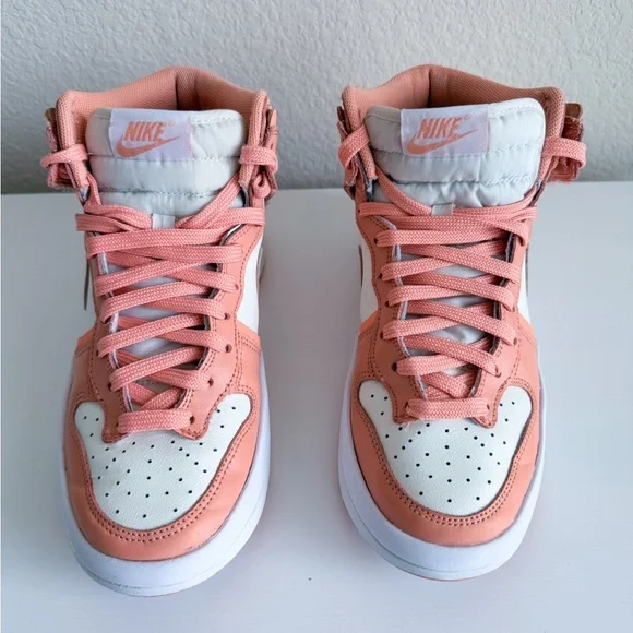 Nike Dunk High Up Women’s Size 6.5 Coral Chalk / White DH3718-107 - Picture 5 of 8